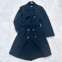 HERNO ロングコート 近年モデル ダブルボタン 48 ナイロン ブラック