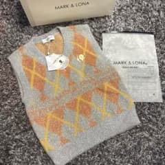新品未使用　MARK & LONA ラメニットベスト 新品未使用 MARK & LONA ラメニットベスト - メルカリ