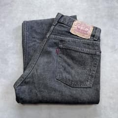 90's Levi’s 501 先染めブラック 毛羽立ち有りミントコンディション 90's Levi's 501 先染めブラック 毛羽立ち有りミント