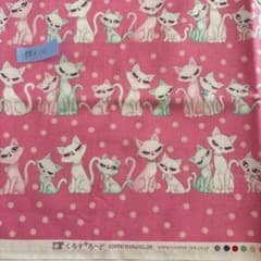 猫柄　シーチング生地のサムネイル