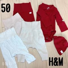 Ｈ＆Ｍ　ロンパース　ズボンセット　　サイズ50のサムネイル