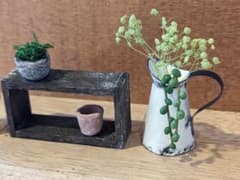 ✾ミニチュアフラワー✾　　ピッチャー　ハンドメイド　シルバニアのサムネイル