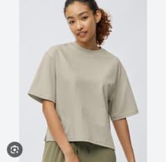 GU ドライワイド Tシャツ ベージュ XLサイズのサムネイル