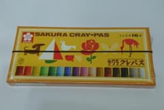 サクラクレパス クレパス 太巻 16色 ゴムひも付 LP16Rのサムネイル