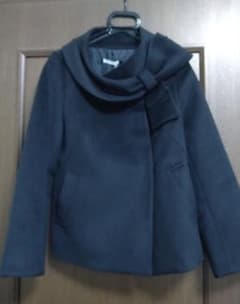 ウィルセレクション　リボンショートコート　黒　新品未着用のサムネイル