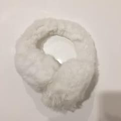 値下げ‼️【新品未使用】リアル ラビット ファー 耳あてのサムネイル