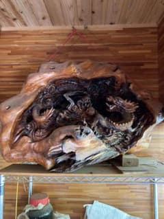 木彫り　彫刻　龍のサムネイル