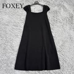 極美品✨フォクシー リネン混 サマーニットドレスリネンシック