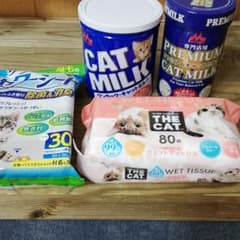 猫用ミルク　ウエットティッシュ付きのサムネイル