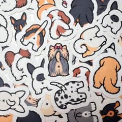 フレークシール【わんこのおしり】オリジナルシールのサムネイル