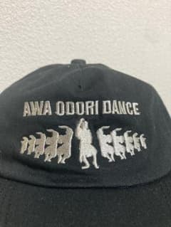 【希少/古着】阿波踊り刺繍 スーベニア キャップ AWA ODORI DANCEのサムネイル