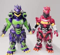 メカゴジラ ソフビ エヴァ 塗装強化 デカール追加 エヴァンゲリオン