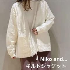 Niko and... キルティングジャケット ホワイト　3のサムネイル