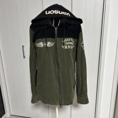 VANSON フード付きジャケット Lサイズ オリーブ - メルカリ