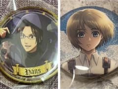 Attack Titan WITSTUDIO Rare Collection Can Badge: Armin & Hange