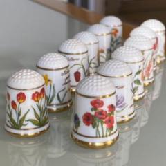 希少品！フランクリン1978年発行 シンブル 指貫き 12種セット 希少品！フランクリン1978年発行 シンブル 指貫き 12種セット