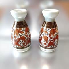 美品】九谷焼 徳利 2点セット 陶器 貫入 金彩 赤絵 酒器 - メルカリ