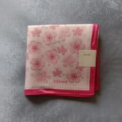 CÉLINE 花柄ハンカチ ピンクのサムネイル