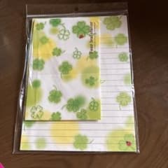 クローバー柄 レターセット シール付きのサムネイル