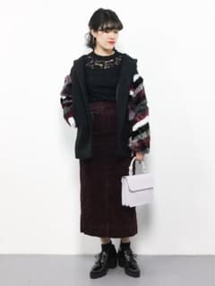 EVRIS フェイクファースリーブコートのサムネイル