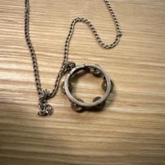 週末限定値下げ！　LAD MUSICIAN タンバリン型ネックレス シルバー 週末限定値下げ！ LAD MUSICIAN タンバリン型ネックレス シルバー