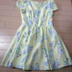 ♡ダズリン♡春花柄ワンピース 黄色のサムネイル