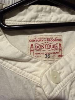 BONCOURA バンドカラーシャツ ホワイト サイズ36のサムネイル