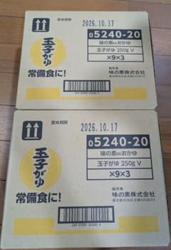 味の素 玉子がゆ 250g 常備食 非常食 9袋✕2箱＝18袋 送料込みのサムネイル