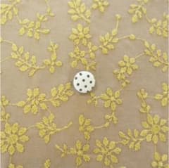 PB✽国産コットンレース 刺繍生地 ✽生地幅x30cm✽のサムネイル