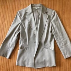 22オクトーブル☆グレージュの7分袖ジャケットのサムネイル