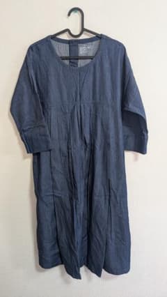 無印良品 マタニティデニムワンピース M-L 授乳口のサムネイル