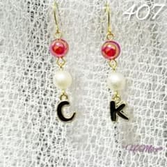 [407]C&K モチーフ オリジナル ピアスのサムネイル