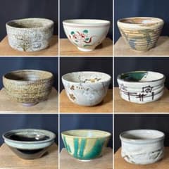 J02 送料無料　茶碗　9点　抹茶碗　在銘　箱無　まとめて　茶道具　陶器 L01 送料無料 茶碗 9点 抹茶碗 在銘 箱無 まとめて 茶道具 陶器 - メルカリ