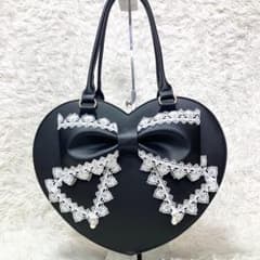未使用級✨しまむら 眞白ありすコラボ ハート型トートバッグ リボン 
