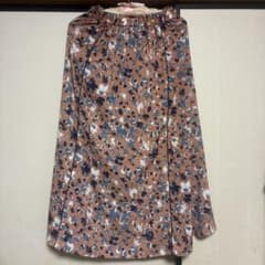 「Te chichi」花柄 ロングフレアスカート ブラウンのサムネイル