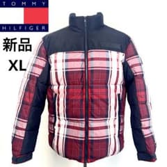 新品未使用トミーヒルフィガー ニューヨークチェックパファー 