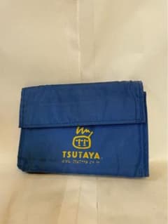 【90年代】TSUTAYAツタヤ レンタルバッグ ブルー エコバッグ レア 希少 当時物】TSUTAYA ツタヤ レンタルバッグ ブルー エコバッグ レア 希少