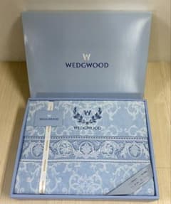 未使用保管品 ウェッジウッド 東京西川産業 タオルケット シングル 綿 