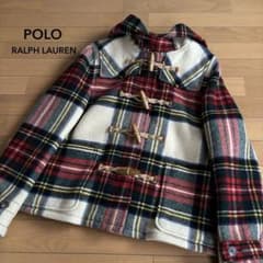 POLO RALPH LAUREN ダッフルコート タータンチェック ショート丈