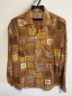 50's Topcraft アトミック柄レーヨンシャツ【美品】のサムネイル
