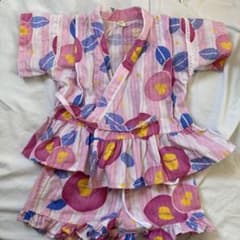 ピンクの甚平　アプレレクール　90のサムネイル