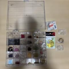 ビーズ素材セット ケース入り ハンドメイド材料 - 5