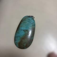 ターコイズブルーオーバル型ルースのサムネイル