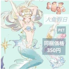 ✩1ループのみ✩J1764▷人鱼假日(PET)切り売り海外人物マステ女の子