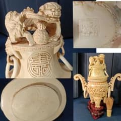 AP77 中国 香炉 獅子 三足 台付 細密彫刻 樹脂製 29cm 中国美術 AP77 中国 香炉 獅子 三足 台付 細密彫刻 樹脂製 29cm 中国美術 - メルカリ