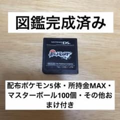 ポケットモンスター ブラック 図鑑完成DS ソフト おまけ付きのサムネイル
