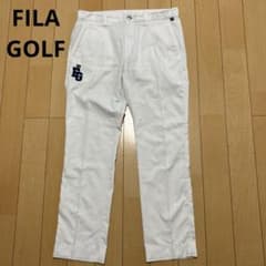 FILA GOLF フィラゴルフ　パンツ　総柄　ホワイト　サイズ86