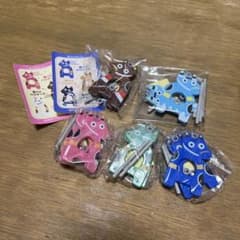 ミニチュア 赤べこ バリケード　5色セットのサムネイル
