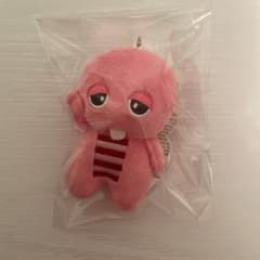 【UQモバイル】ガチャピン ピンク ぬいぐるみ キーホルダーのサムネイル
