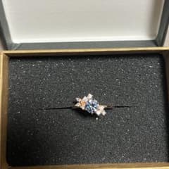 R.made あーるめいど 花束リング ブルーモアッサナイトPG 3度着用